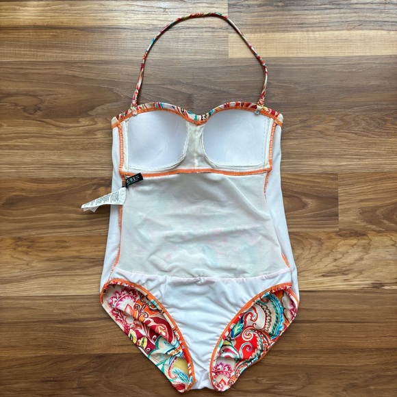 Lauren Ralph Lauren Boho Sunrise Paisley Mio One-Piece Multi Swimsuit - Picture 14 of 16